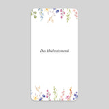 Blumengarten und Aquarell