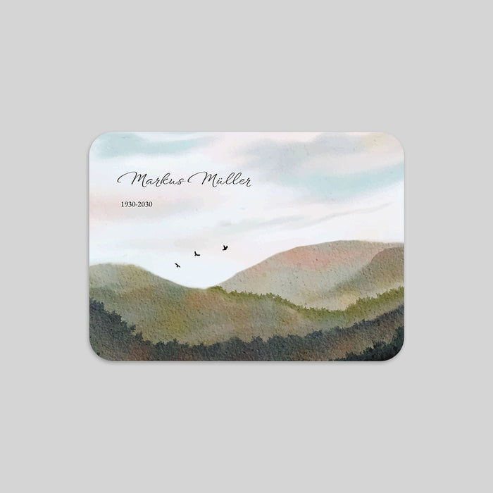 Weitere Anlässe Aquarell-Landschaft und Hügel