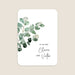 Moderne Einladungskarten Hochzeit Eukalyptus