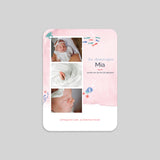 Ozean und rosa Aquarell