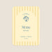 Menu de mariage Rayures et citrons