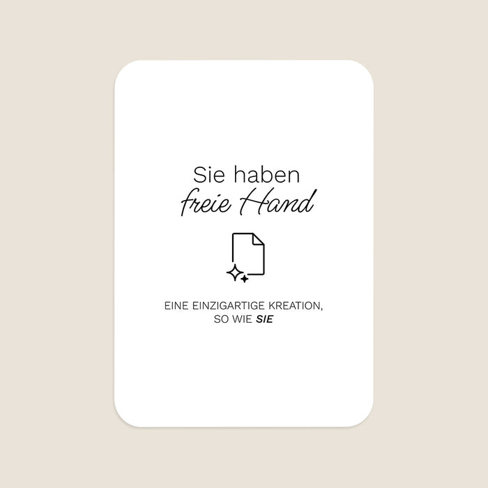 Tischnummern Hochzeit Doppelseitiges Portrait 12 x 17 cm