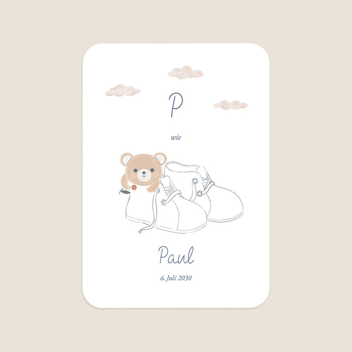 Les iconiques de Planet Cards Babyschuhe & Kuschelbär