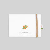 Aquarell und Orangen