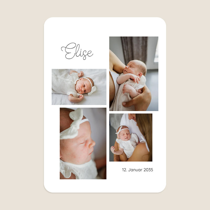 Les iconiques de Planet Cards Multi-Foto und schöne Schrift