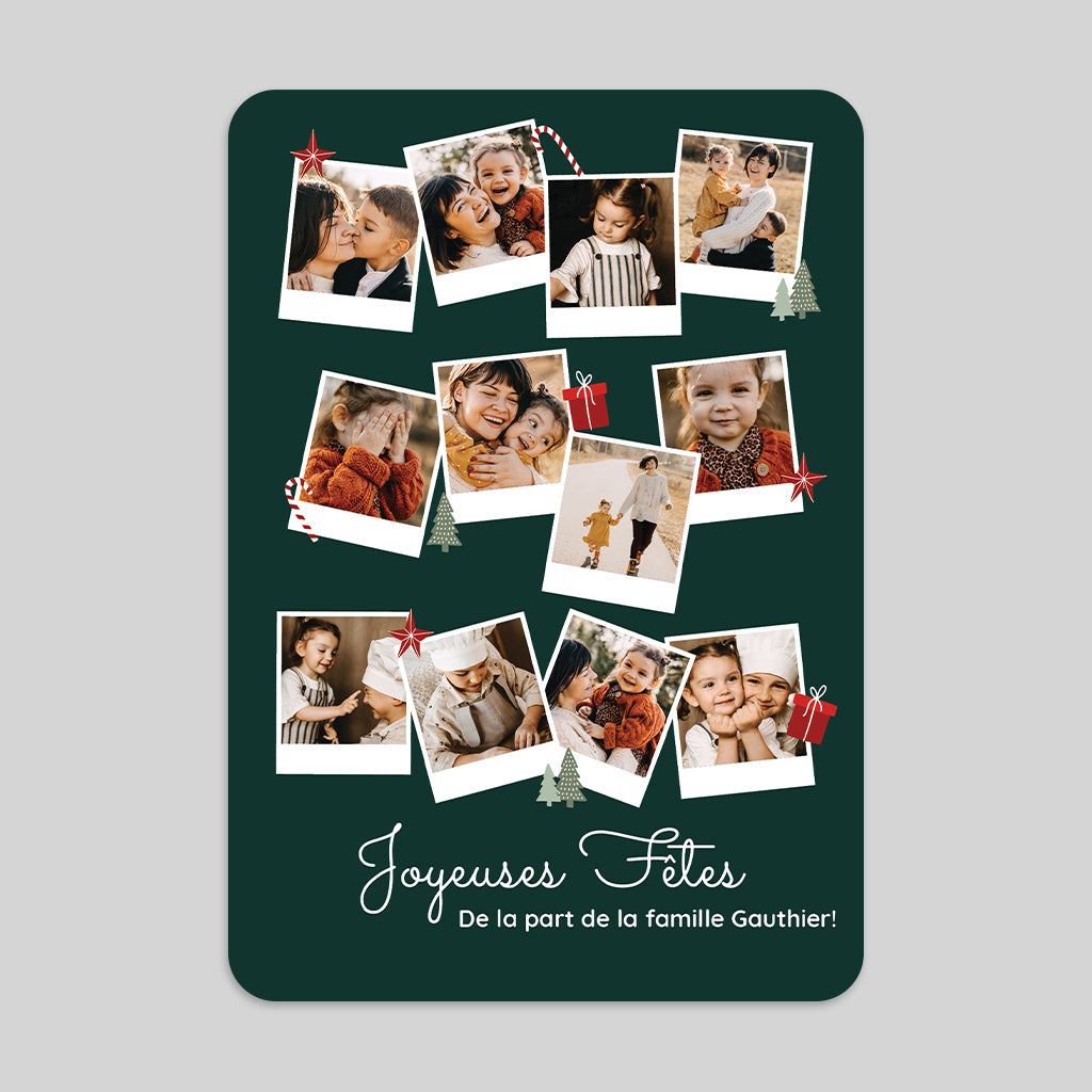 Carte festive de Noël