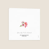 Initiales et bouquet