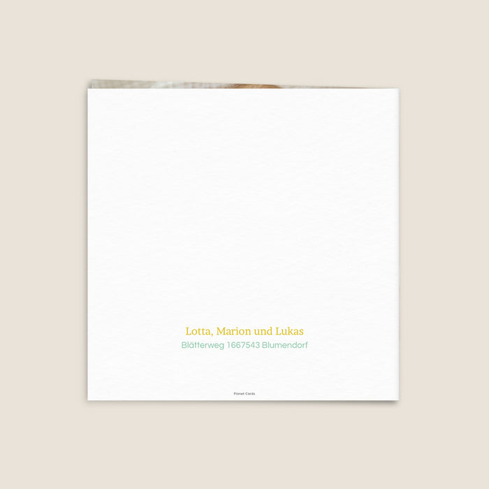 Geburtskarten Unisex Aquarellblumen