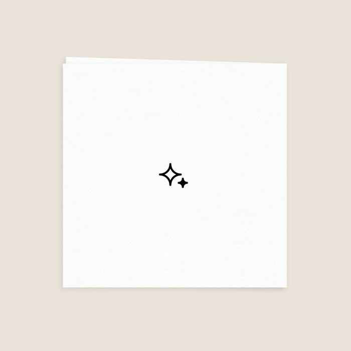 Faire-part naissance Carré Plié 14 x 14 cm