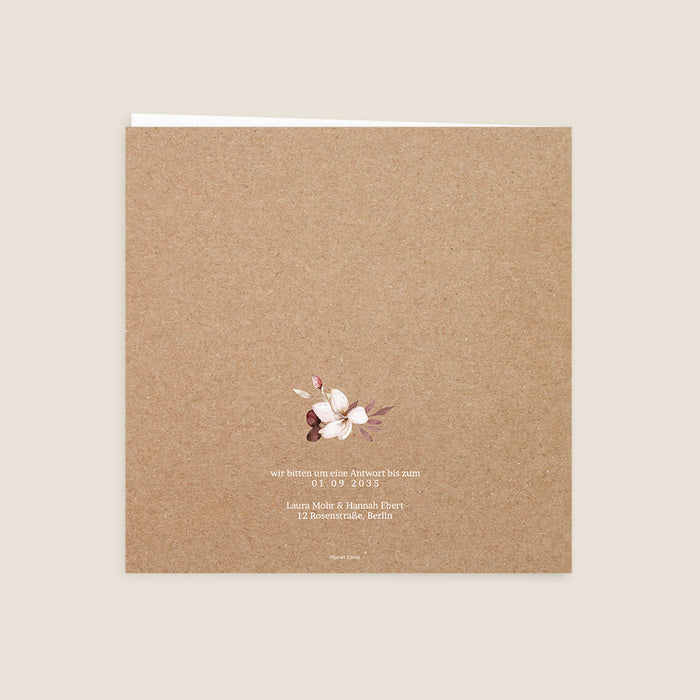 Vintage-Hochzeitseinladungen Sanfter Herbst