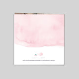 Ozean und rosa Aquarell