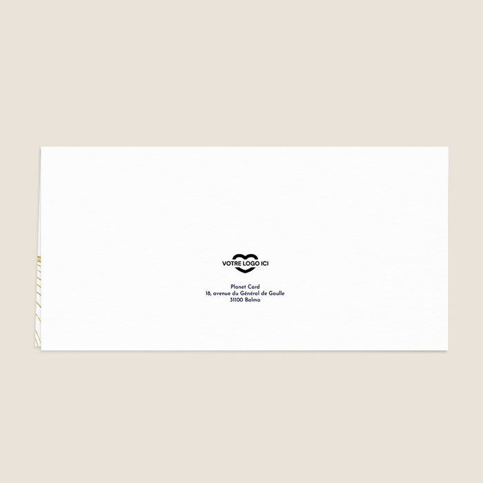 Cartes de Voeux Mairie Calendrier et lignes abstraites