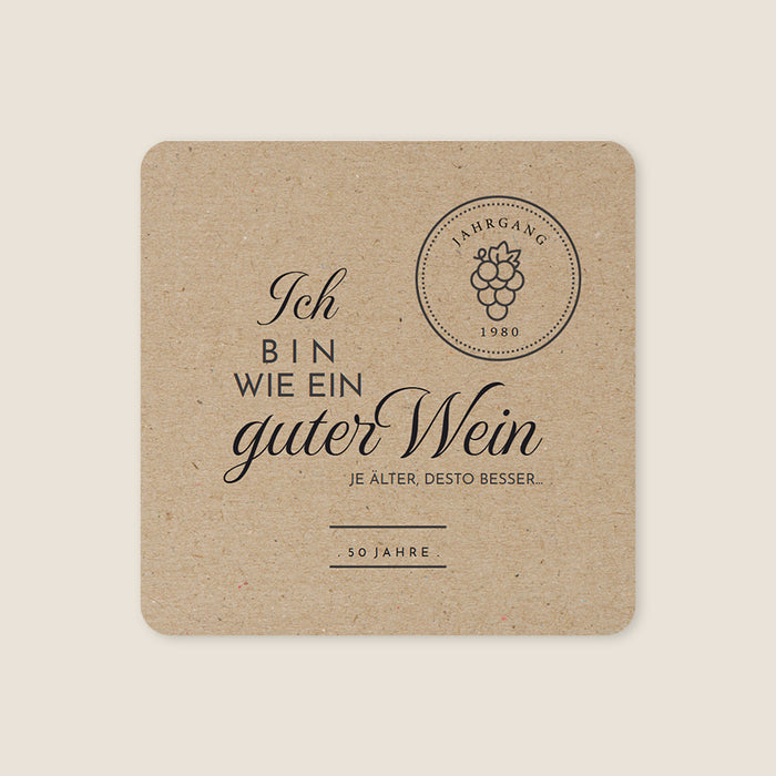 Originelle Einladungskarten Erwachsene Guter Wein