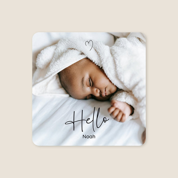 Faire-part naissance Hello coeur