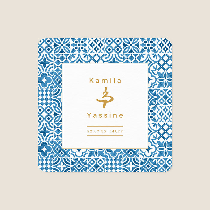 Orientalische Hochzeitseinladung Östliches Mosaik