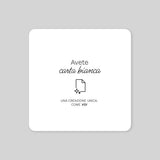 Quadrato Recto Verso 14 x 14 cm