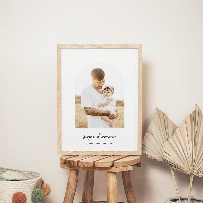 Poster photo Papa d'amour