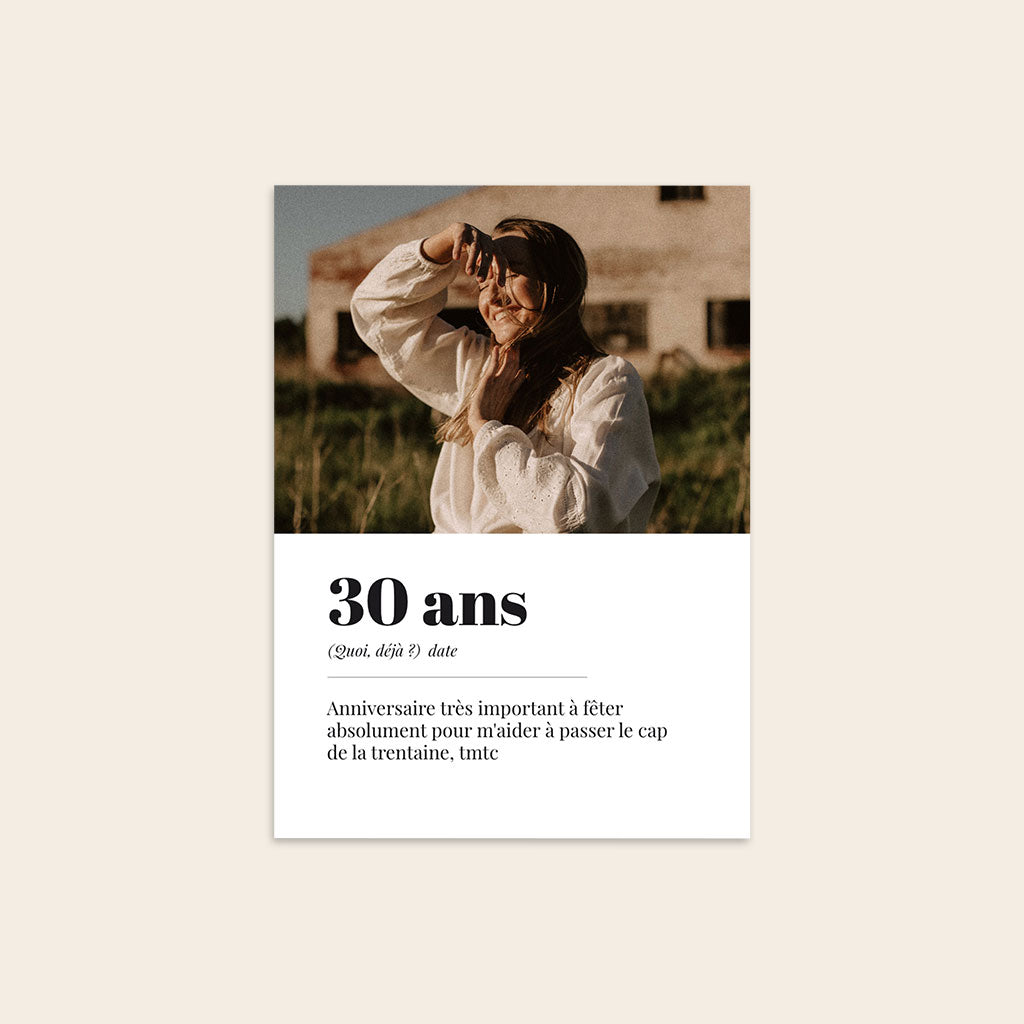 Carte invitation anniversaire adulte