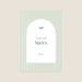 Menu de mariage Rayures Chic