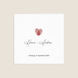 Fingerabdruck-Herzen