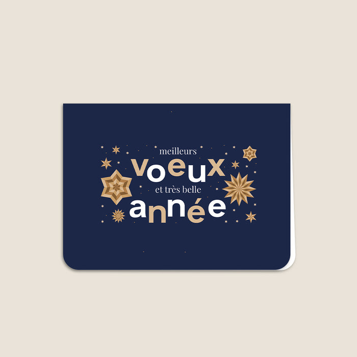 Cartes de Voeux Mairie Voeux Etoilés et Calendrier
