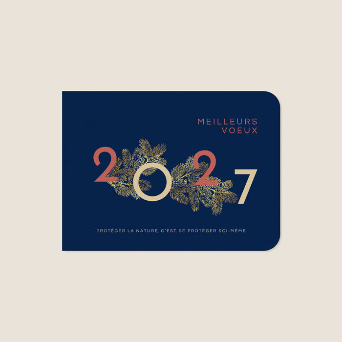 Cartes de Voeux Mairie Branches de Sapins