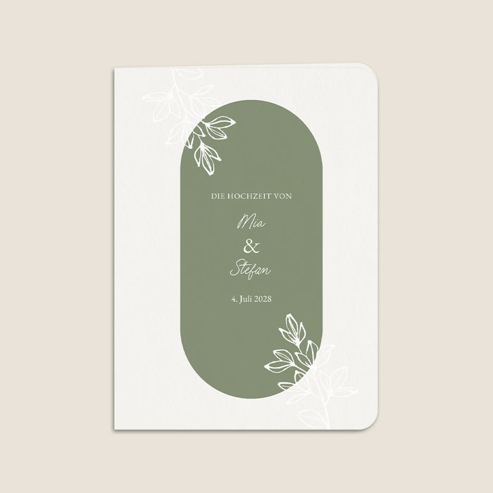 Hochzeitseinladungen Zartes Pflanzengerüst
