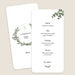 Menu baptême Courrone et croix