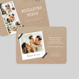 Carte postale kraft