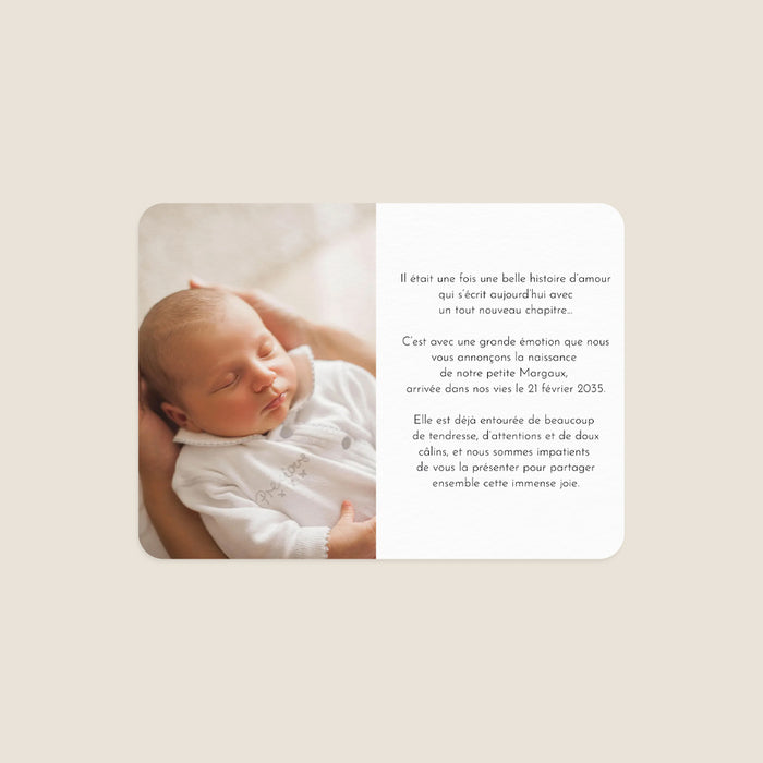Faire-part naissance pictogramme Petits Pictos