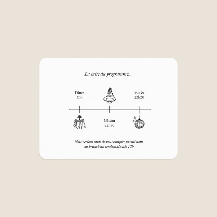 Collection Mariage Invitation Timeline