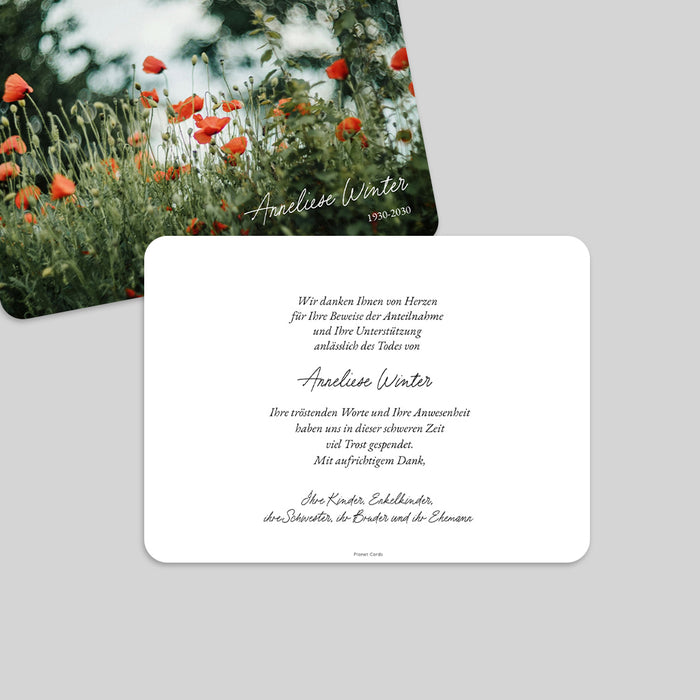 Weitere Anlässe Mohnblumenfeld