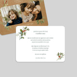 Kraft, photo et branches de houx