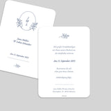 Pflanze und Monogramm