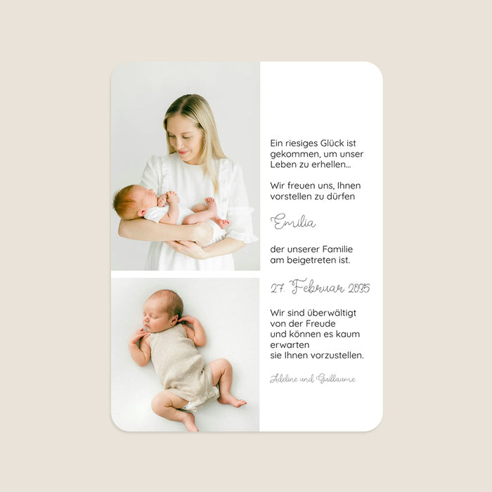 Geburtskarten Unisex Schönes Schreiben und Zeichnen