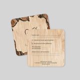 Coeur gravé sur Bois