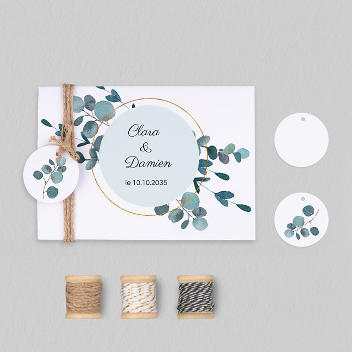 Faire-part personnalisé Amour Eucalyptus