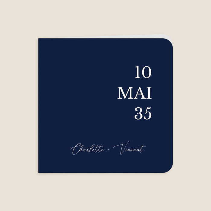 Faire-part mariage moderne Un Jour Unique