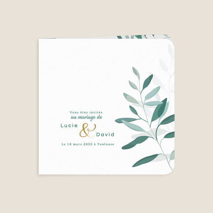 Faire-part mariage moderne Olivier Chic