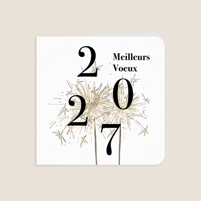 Cartes de Voeux Mairie Voeux Scintillants
