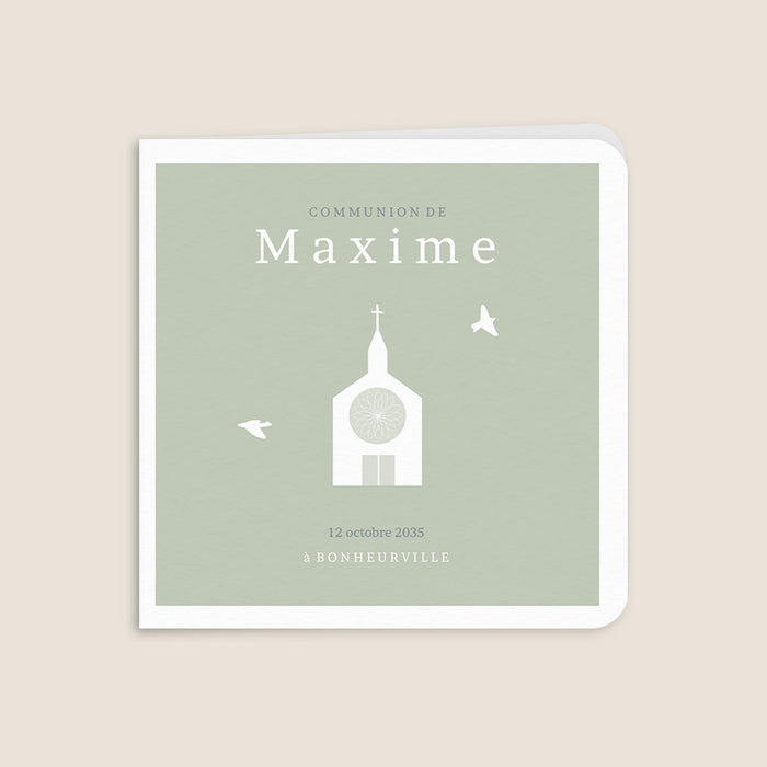 Faire-part personnalisé Église Et Douces Colombes