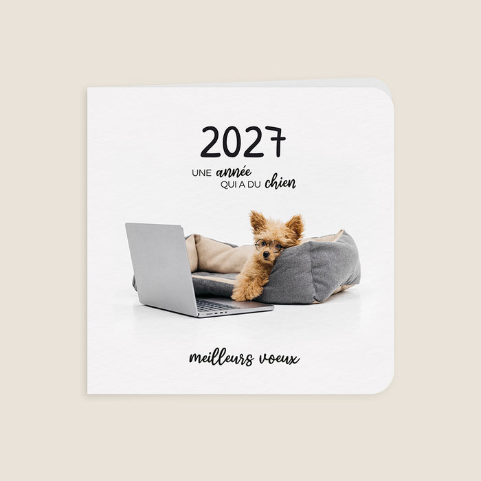 Cartes de Voeux Mairie Une Année qui a du Chien