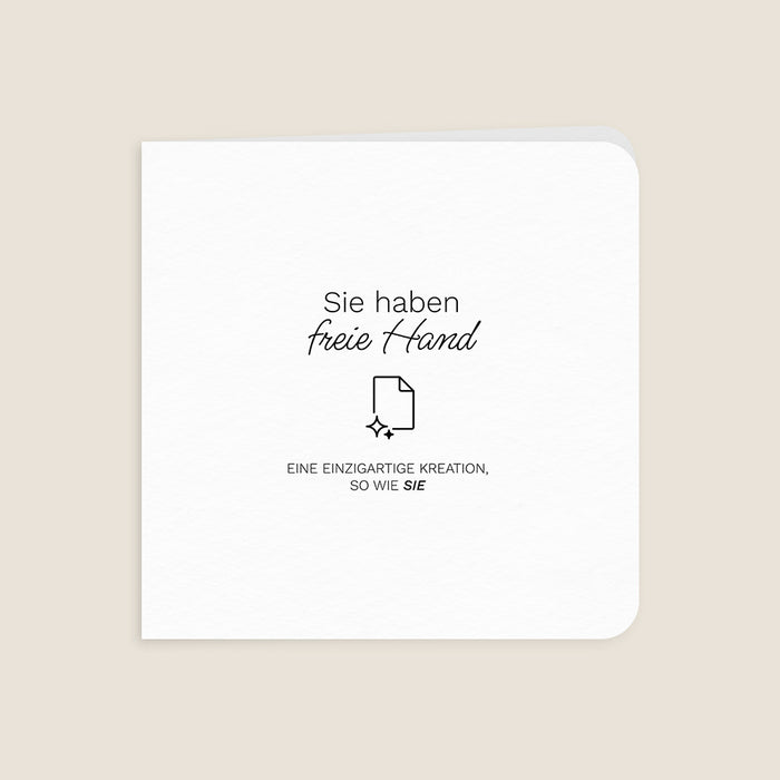 Xmaskarten Gefaltetes Quadrat 14 x 14 cm