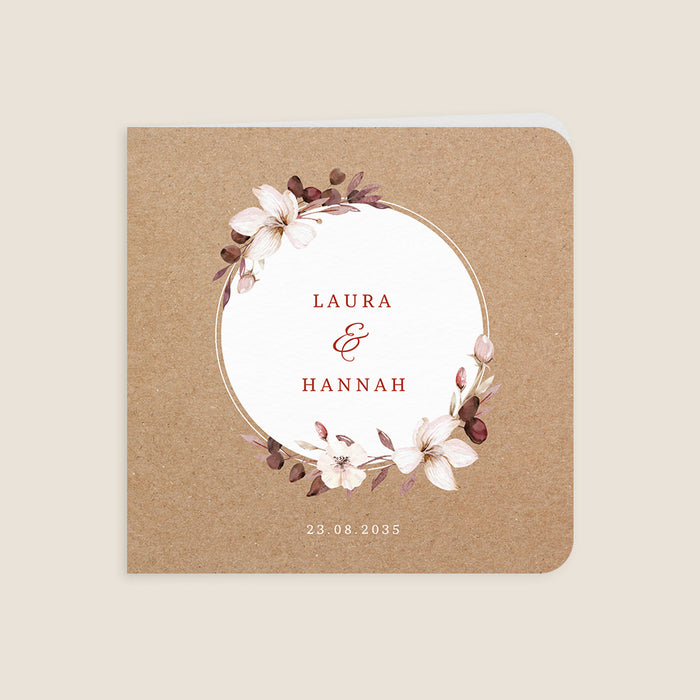 Vintage-Hochzeitseinladungen Sanfter Herbst