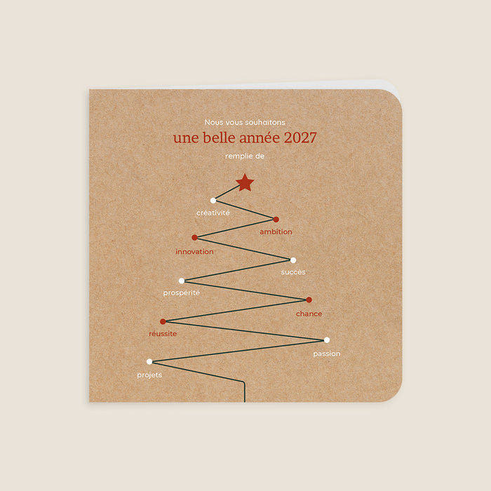 Cartes de Voeux Mairie Sapin et Graphique