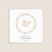 Faire-part communion Colombe et Couronne Liberty