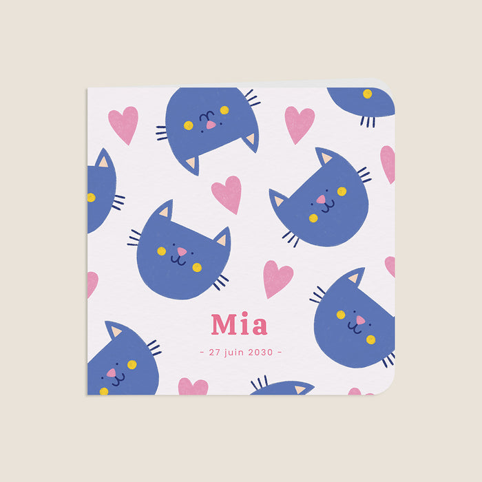 Faire-part naissance printemps-été Petit Chat