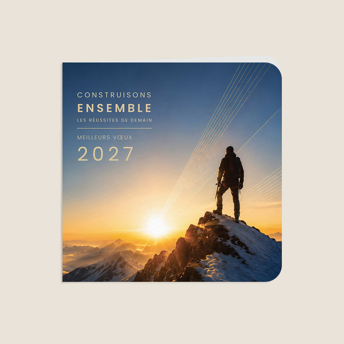 Carte de vœux entreprise Sommet