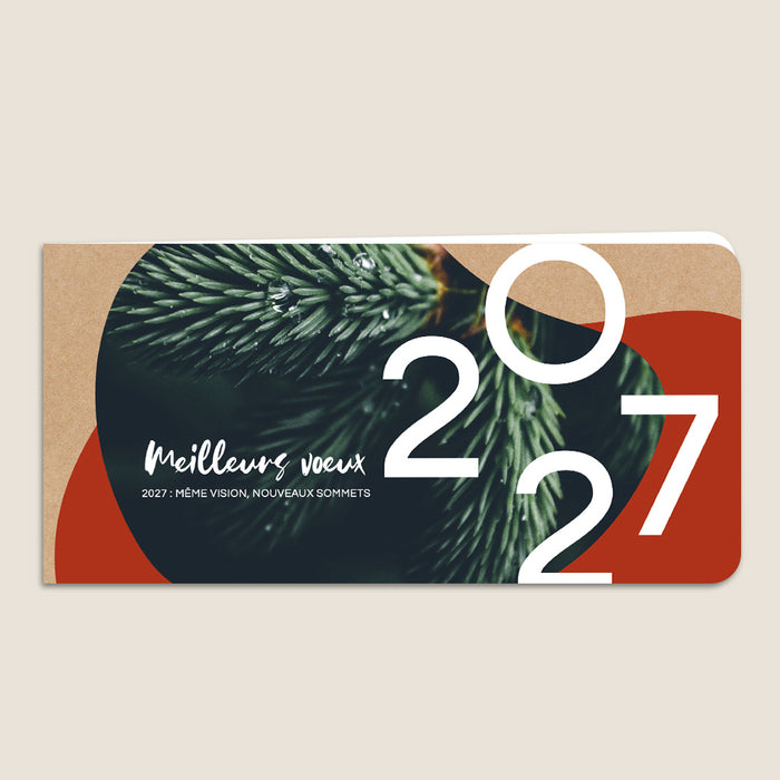 Cartes de Voeux Mairie Sapins Colorés