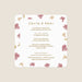 Faire-part mariage romantique Herbier